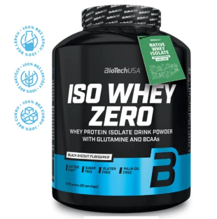 BioTechUSA ISO WHEY ZERO /NATIVE/ black biscuit 2270 g