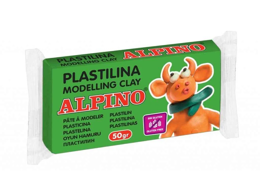 ALPINO Modelovacia hmota zelená - 50g