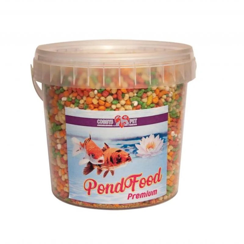 COBBYS PET POND MIX EXTRA 1l /100g vedro zmes granúl, peliet a extrudovaného prosa