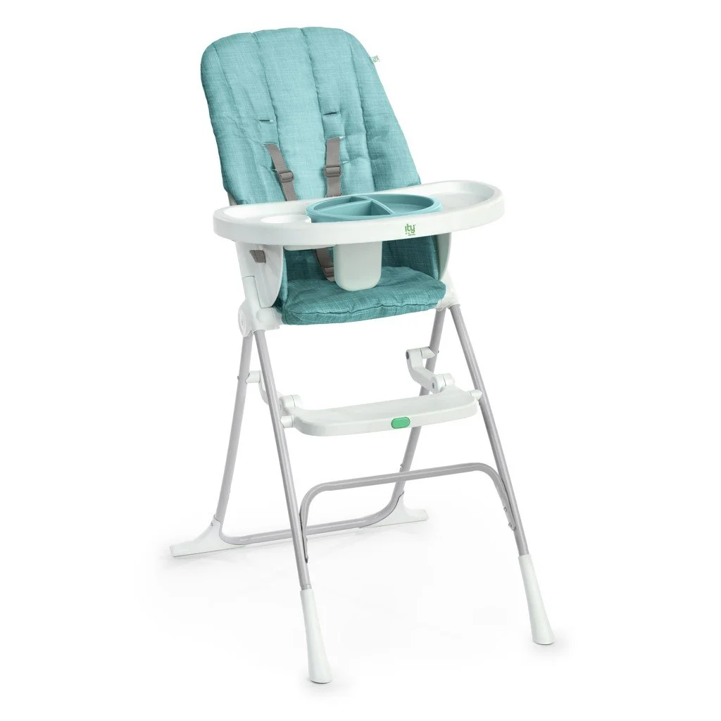 Stolička jedálenská skladacia Sun Valley™ Teal 6m+ do 15 kg 