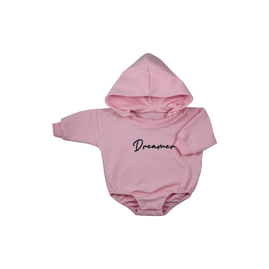 Dojčenské teplákové body s kapucňou baggy Koala Dreamer ružová 62 (3-6m), 20C51395