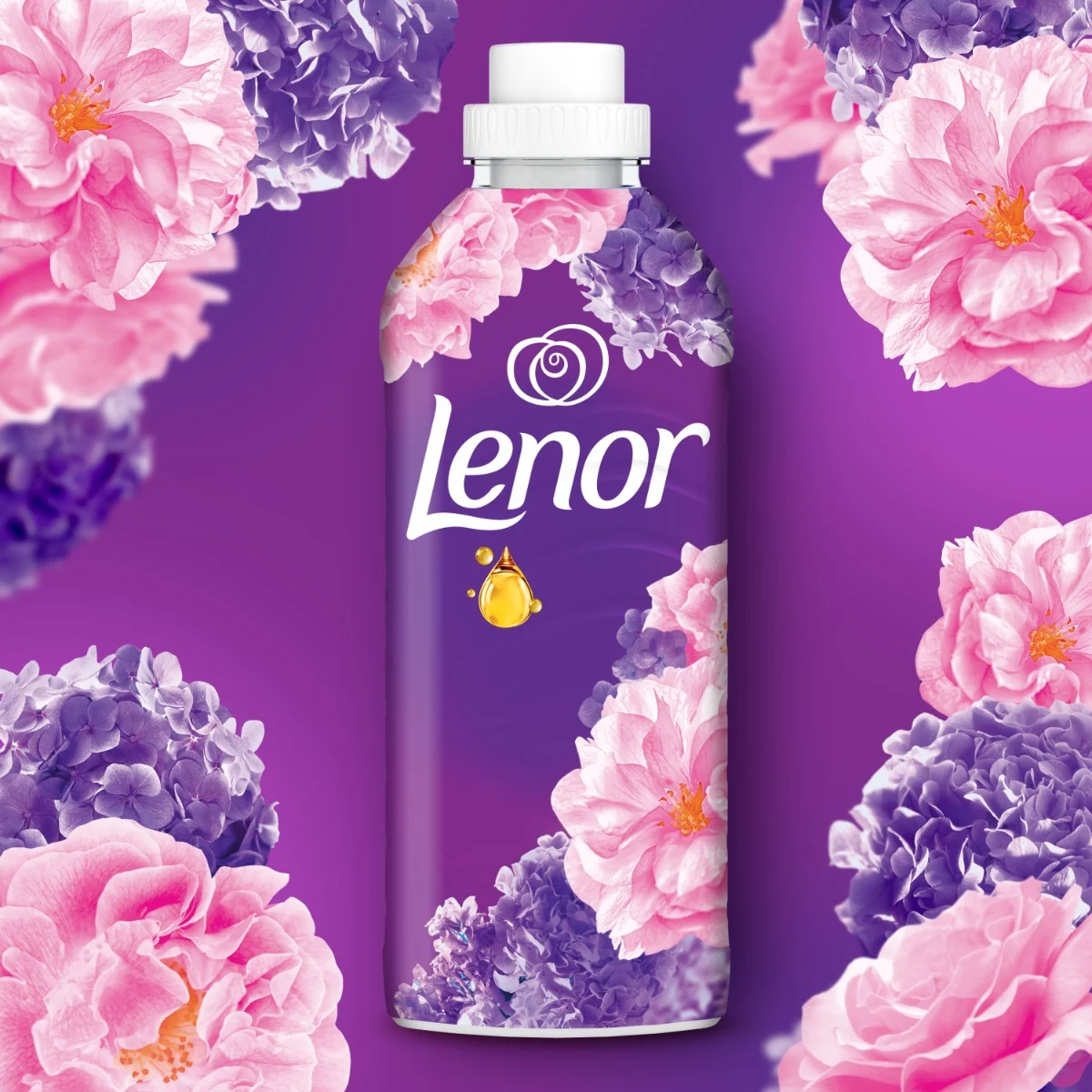 Lenor Aviváž 925ml, 37 praní Floral Bouquet&Note of Musk 1×925 ml, aviváž