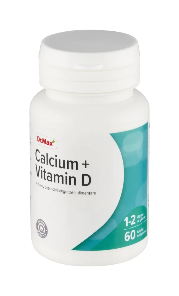 Dr. Max Calcium + Vitamin D 1×60 tbl, vápnik a vitamín D