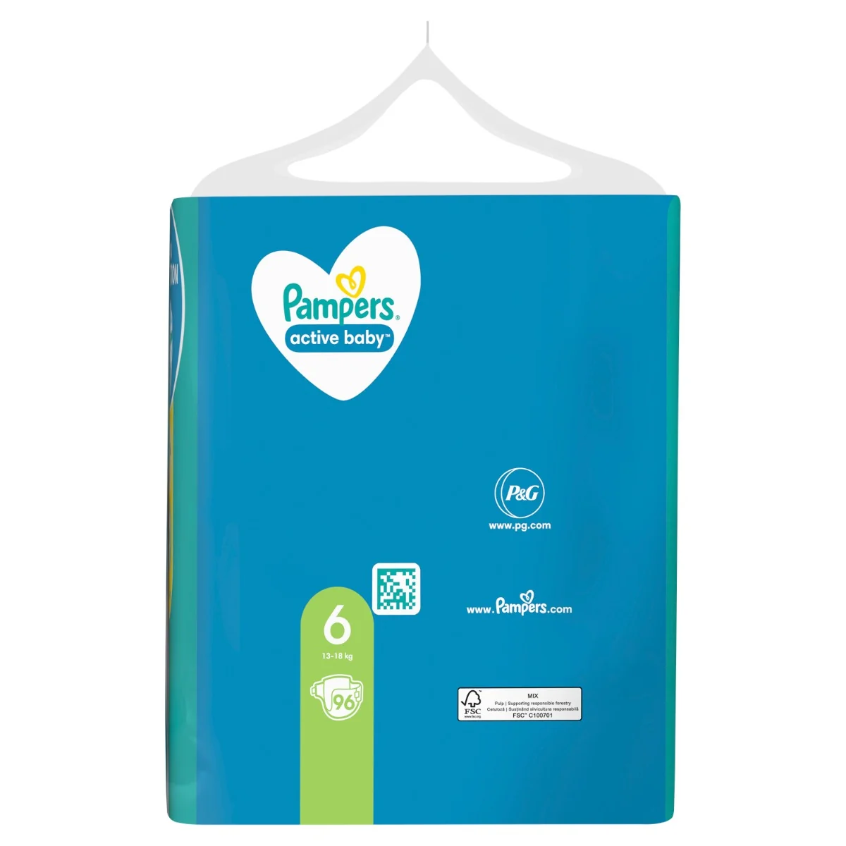 Pampers Active Baby Veľ. 6,96 ks,13kg - 18kg 1×96 ks, plienky