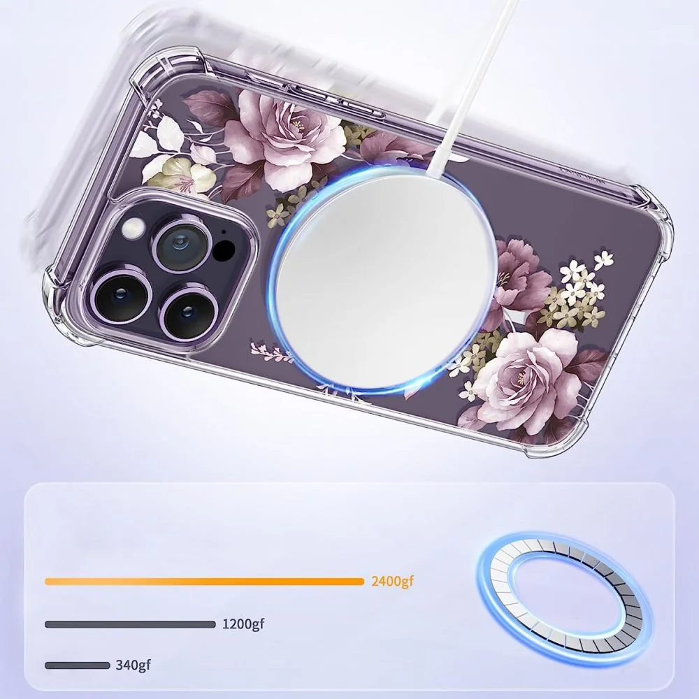 Tech-Protect Magmood MagSafe kryt na iPhone 14 Pro, spring floral 