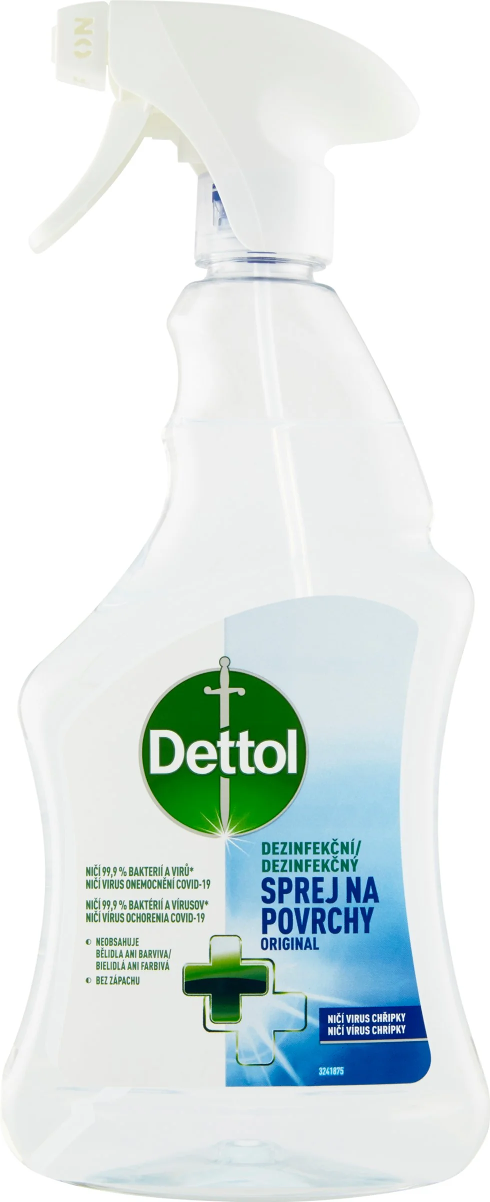 Dettol antibakteriálny sprej na povrchy Originál 1×500 ml, ničí 99,9% baktérií a vírusov