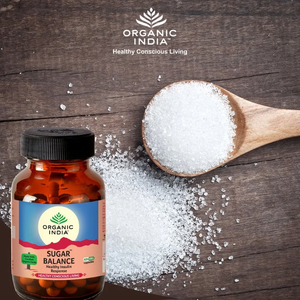 Organic India Sugar Balance kapsuly 60 ks hyperglykémi, metabolizmus 