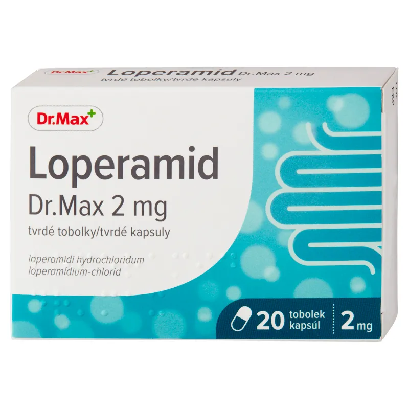Loperamid Dr. Max 2 mg 1×20 ks, liečenie náhlej hnačky