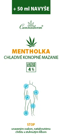 Cannaderm Mentholka – chladivé konopné mazanie