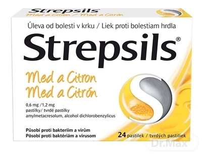 Strepsils Med a Citrón