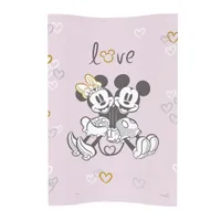 CEBA Podložka prebaľovacia mäkká COSY (50x70) Disney Minnie&Mickey Pink