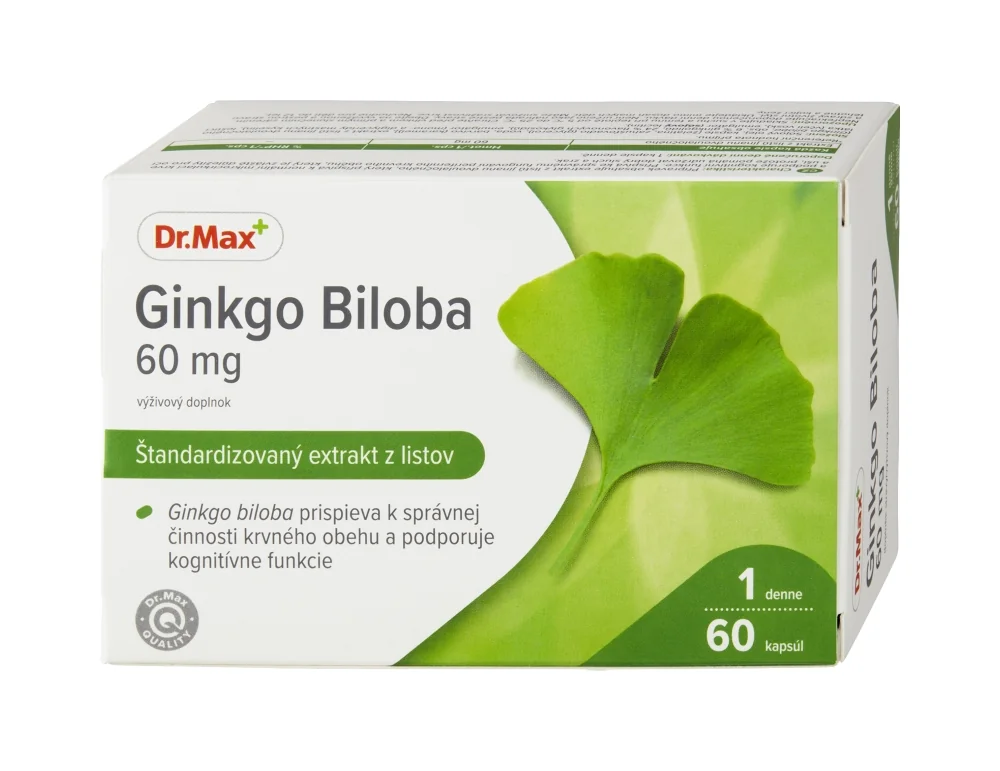 Dr. Max Ginkgo biloba 60 mg 1×60 cps, výživový doplnok