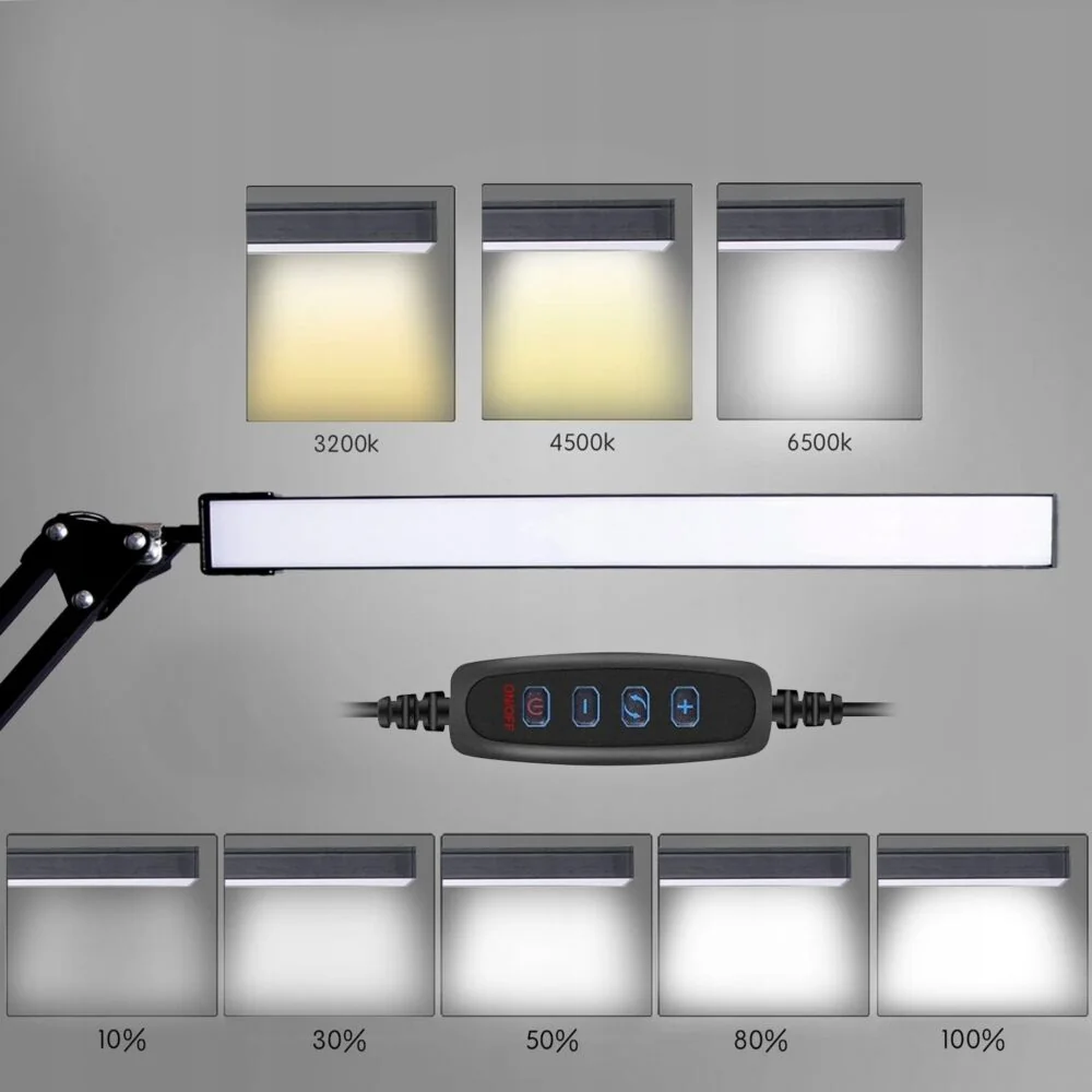 MG LDL-106 USB stolná lampa, čierna 