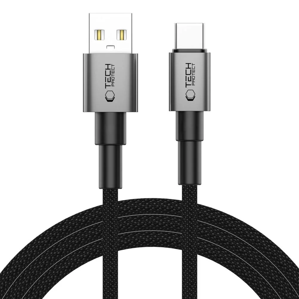 Tech-Protect Ultraboost DNA kábel USB / USB-C 15W / 3A 2m, šedý