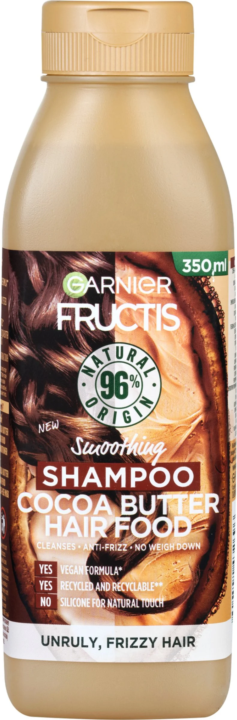 Garnier Fructis Hair Food Cocoa Butter uhladzujúci šampón, 350 ml