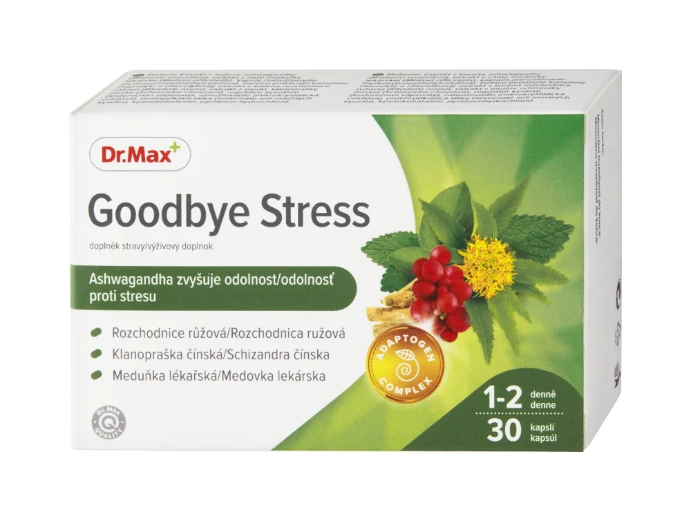 Dr. Max Goodbye Stress 1×30 cps, výživový doplnok