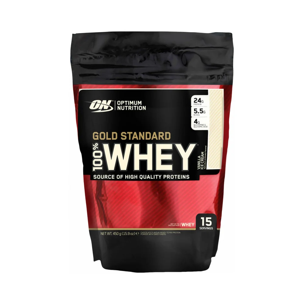 Optimum Nutrition 100% Whey Gold Standard 450-465 g vanilková zmrzlina