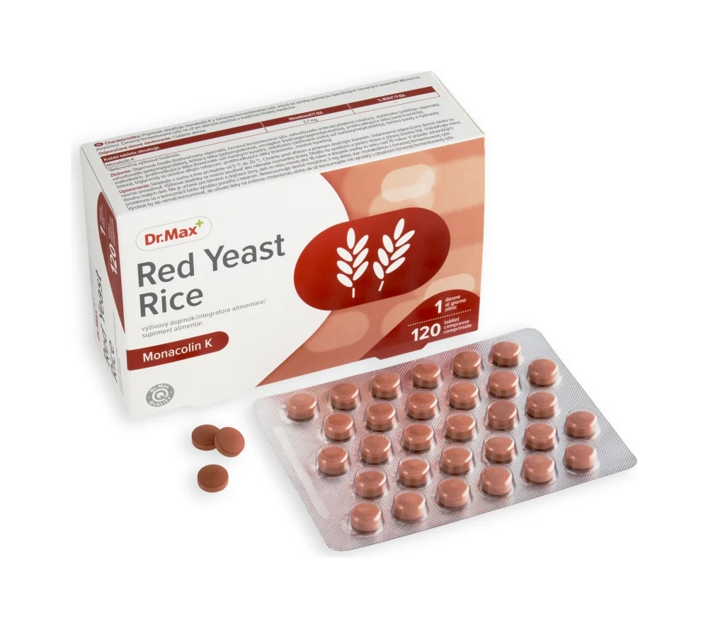 Dr. Max RED YEAST RICE MONAKOLIN 1×120tbl, doplnok výživy