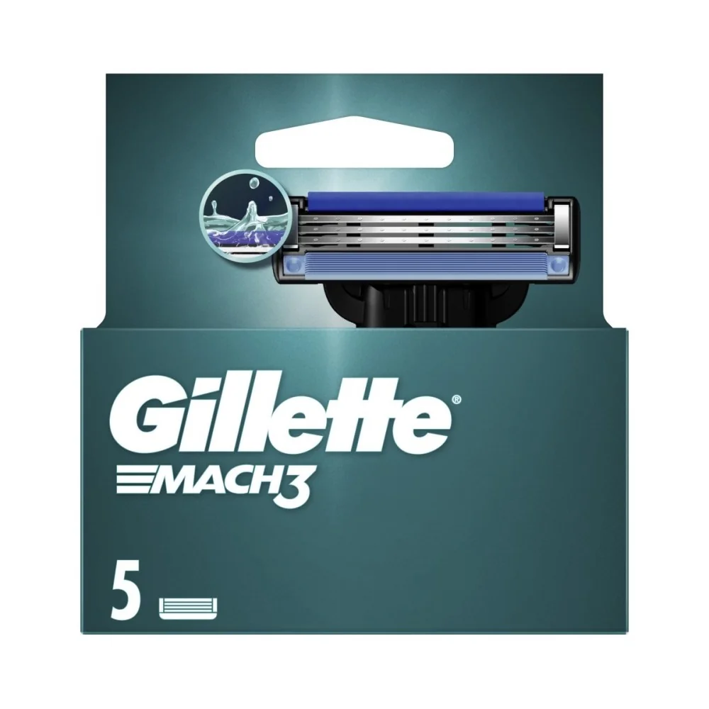 Gillette Mach3 5 NH 1×5 ks, náhradné hlavice