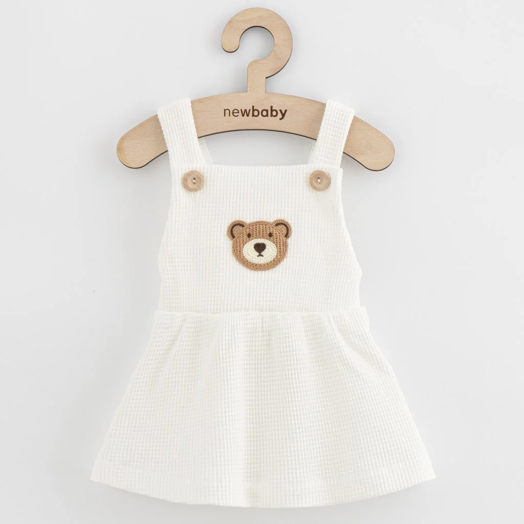 Dojčenská sukienka na traky New Baby Luxury clothing Laura biela 62 