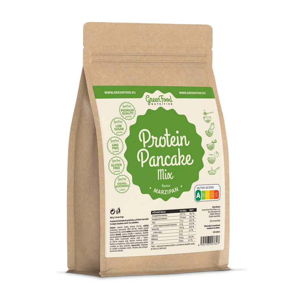 GreenFood Nutrition Protein Pancake Mix marzipan