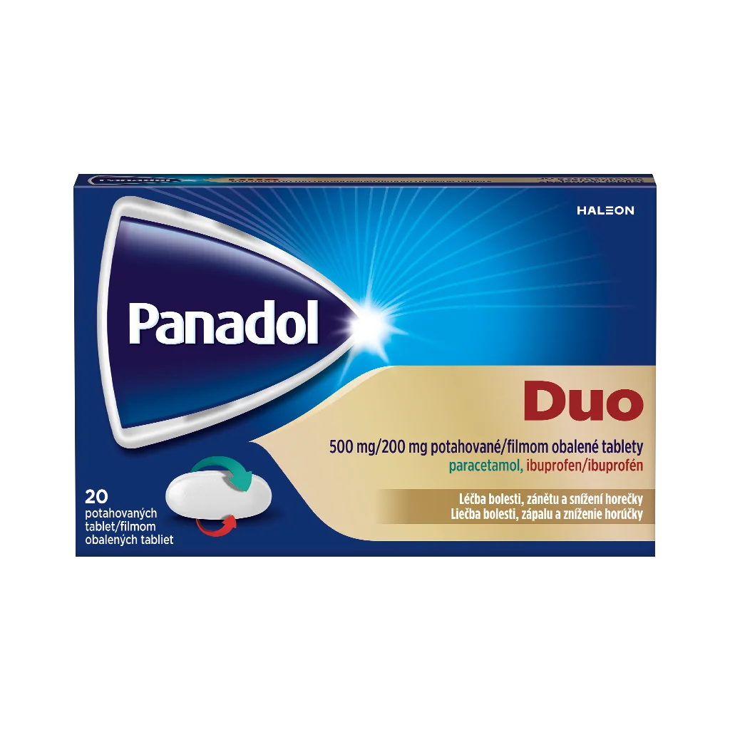 PANADOL DUO 500/200 MG 1×20 tbl, liek