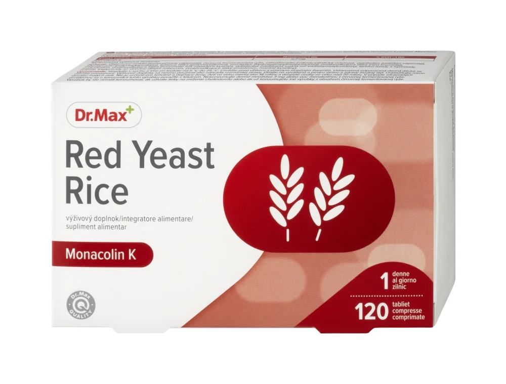 Dr. Max RED YEAST RICE MONAKOLIN 1×120tbl, doplnok výživy