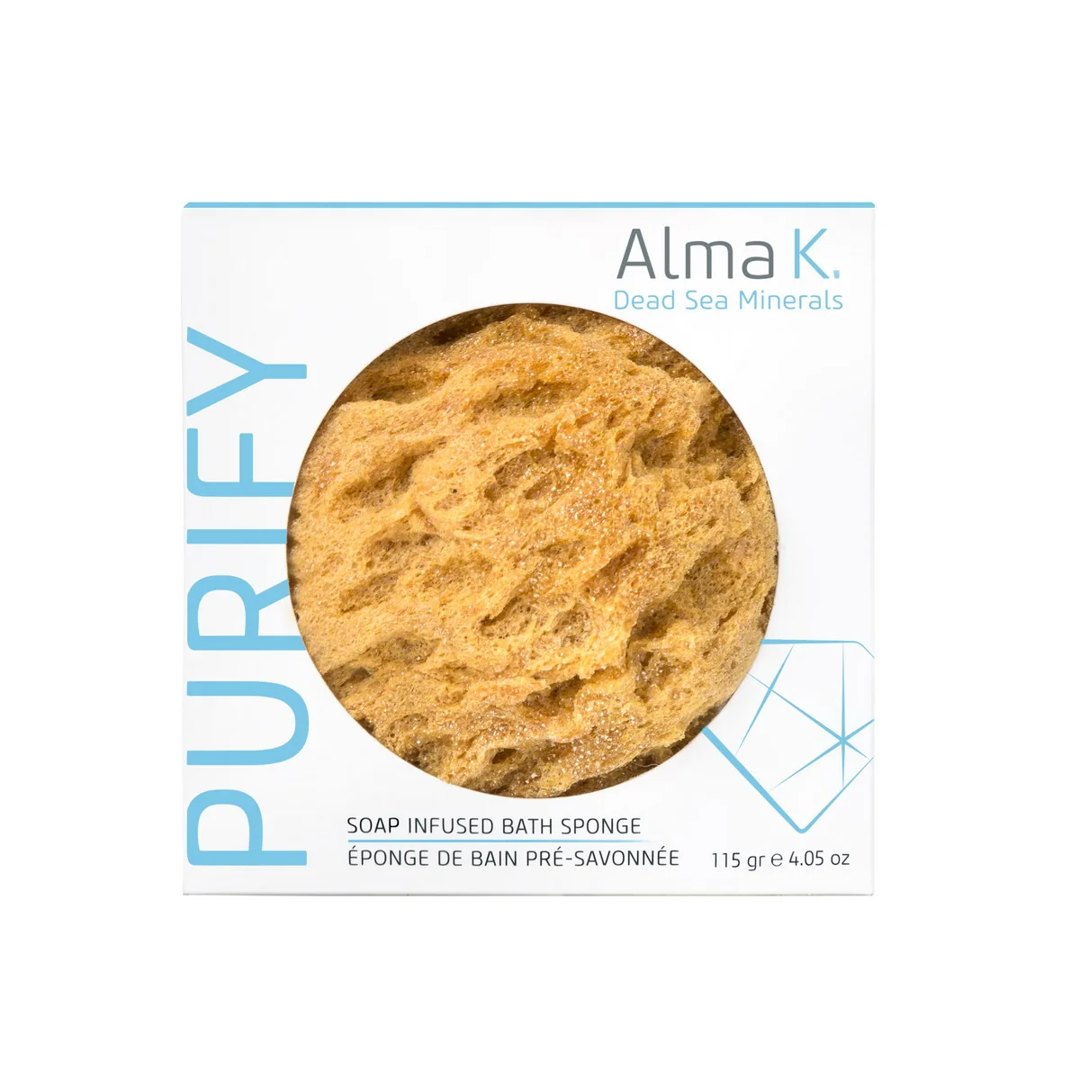 Alma K Soap Infused Bath Sponge špongia 115g 