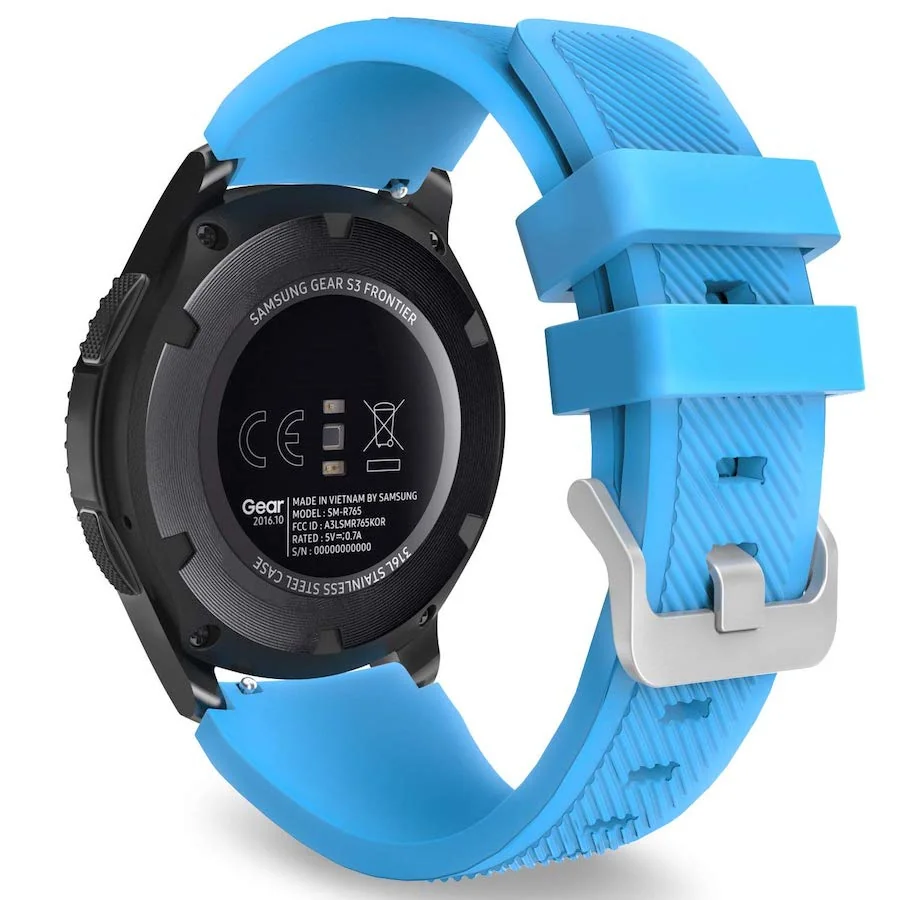 BStrap Silicone Sport remienok na Huawei Watch GT3 46mm light blue