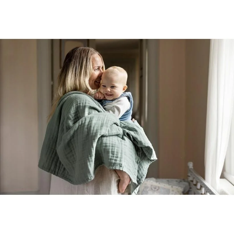 VINTER & BLOOM - Deka Layered Muslin Organic Jade Green 