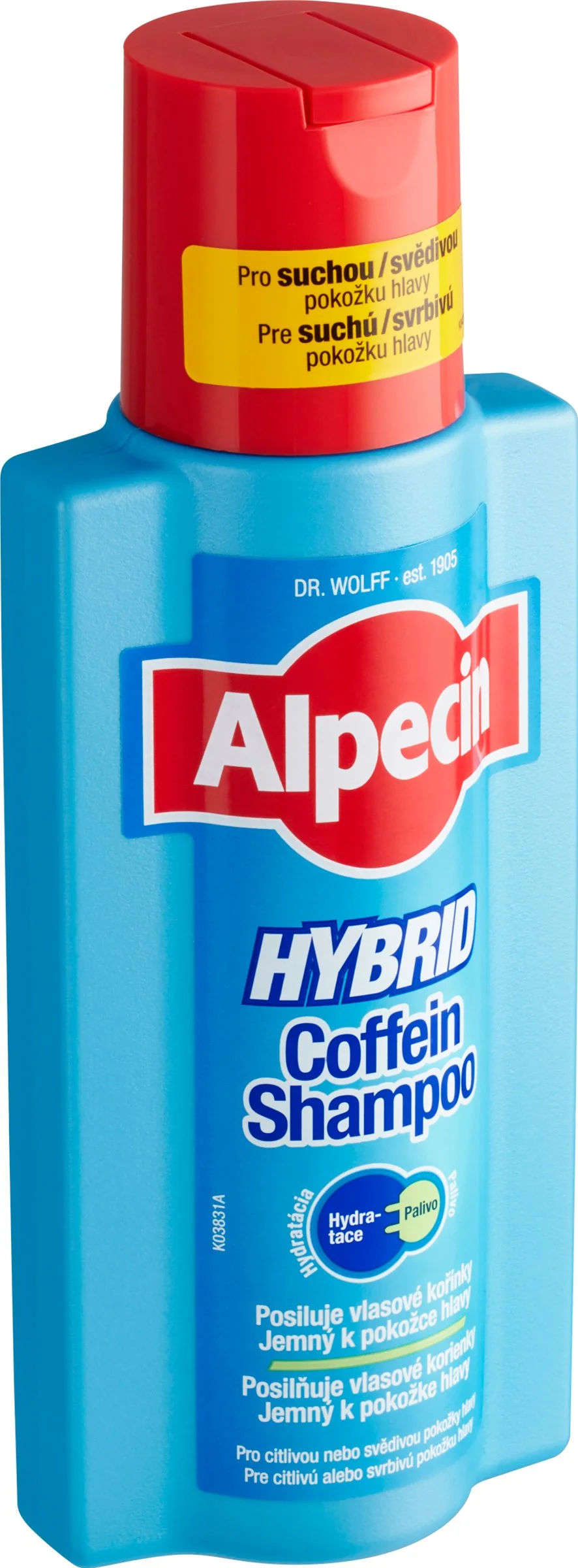 ALPECIN HYBRID Coffein Shampoo 1×250 ml, kofeínový šampón