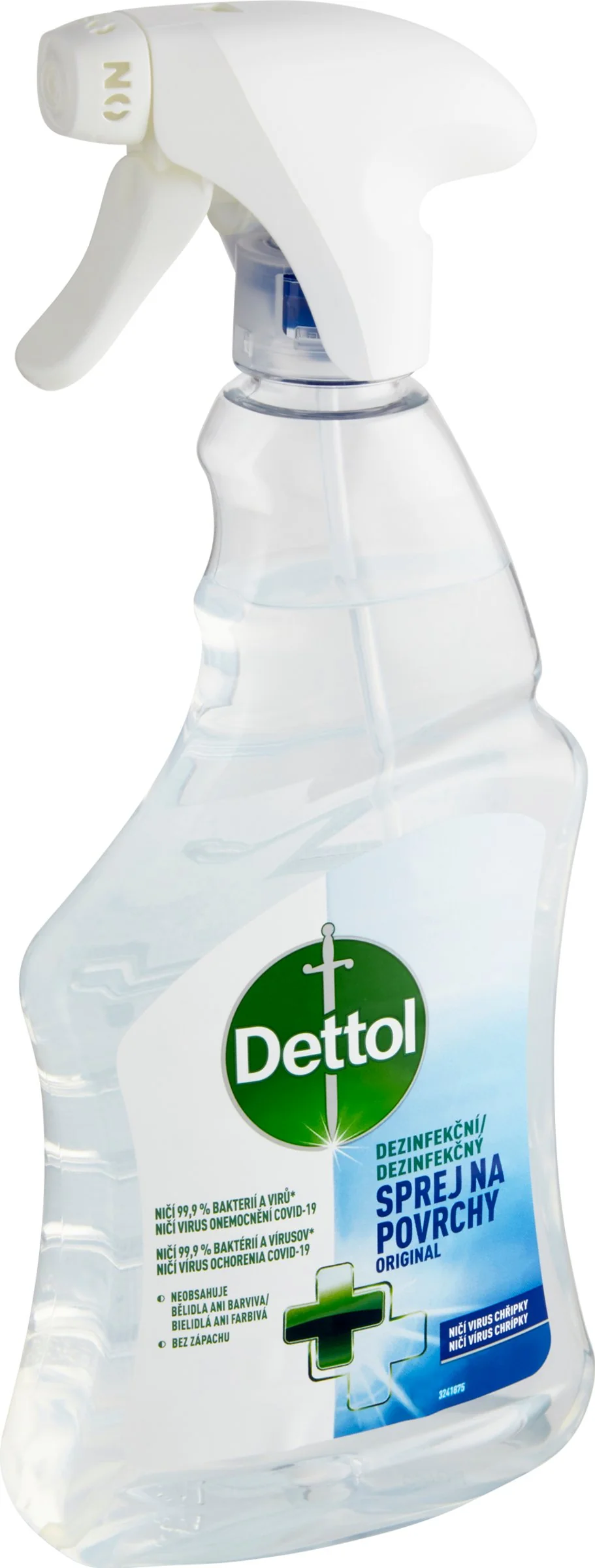 Dettol antibakteriálny sprej na povrchy Originál 1×500 ml, ničí 99,9% baktérií a vírusov