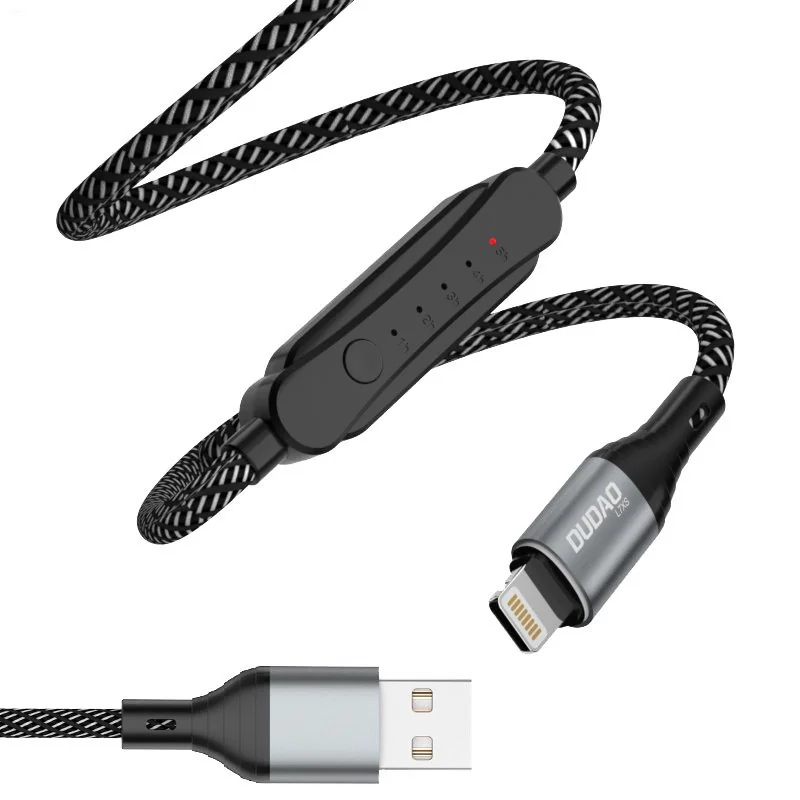 Dudao L7 kábel USB / Lightning 5A 1m, čierny 