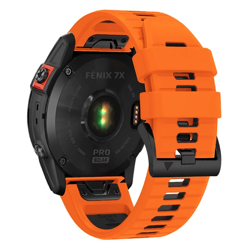 Tech-Protect Iconband remienok na Garmin Fenix 5x / 5x Plus / 6x / 6x Pro / 7x / 8 51mm, orange/black