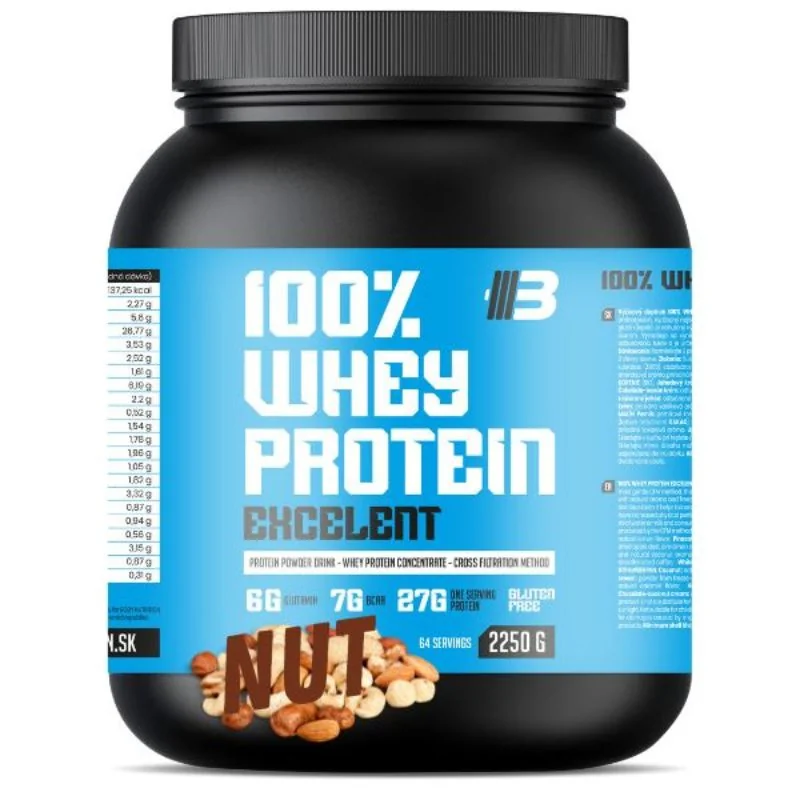 Excelent 100% Whey Proteín - orieškový krém od BODY NUTRITION - 2250