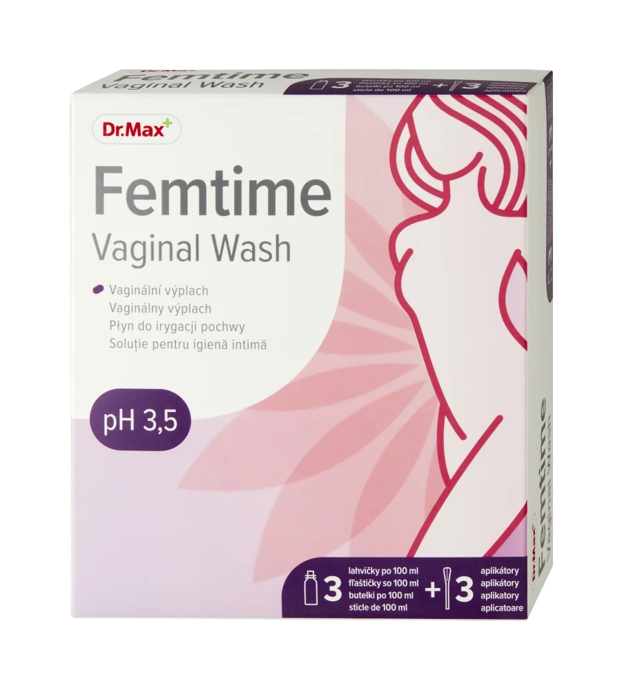 Dr. Max Femtime Vaginal Wash 3 x 100 ml + 3 aplikátory, vaginálny výplach