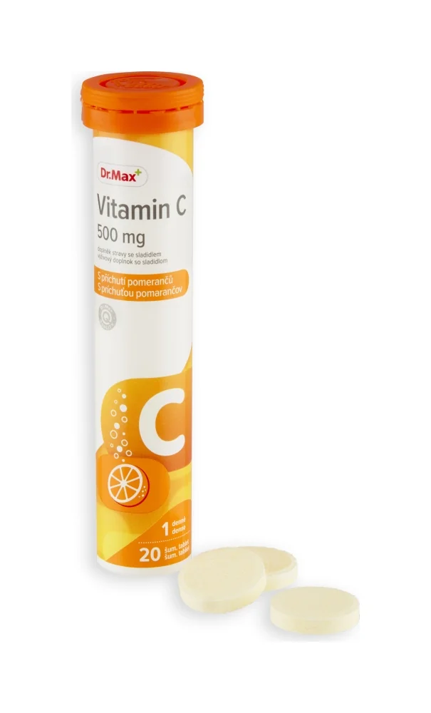 Dr. Max Vitamin C 500 mg 1×20 tbl, šumivé tablety