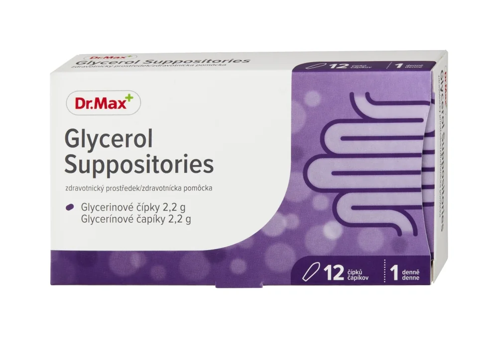 Dr. Max Glycerol Suppositories 2,2 g 1×12 ks