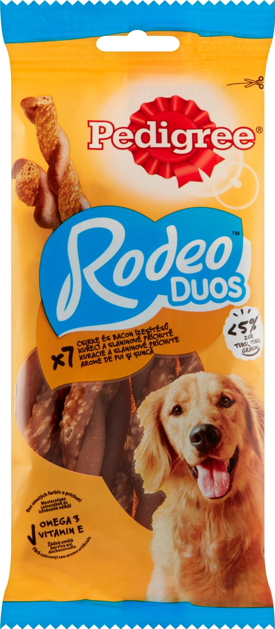 PEDIGREE pochúťka Rodeo Duo s Kuracím a slaninou 123g 1×123 g, pochúťka pre psy