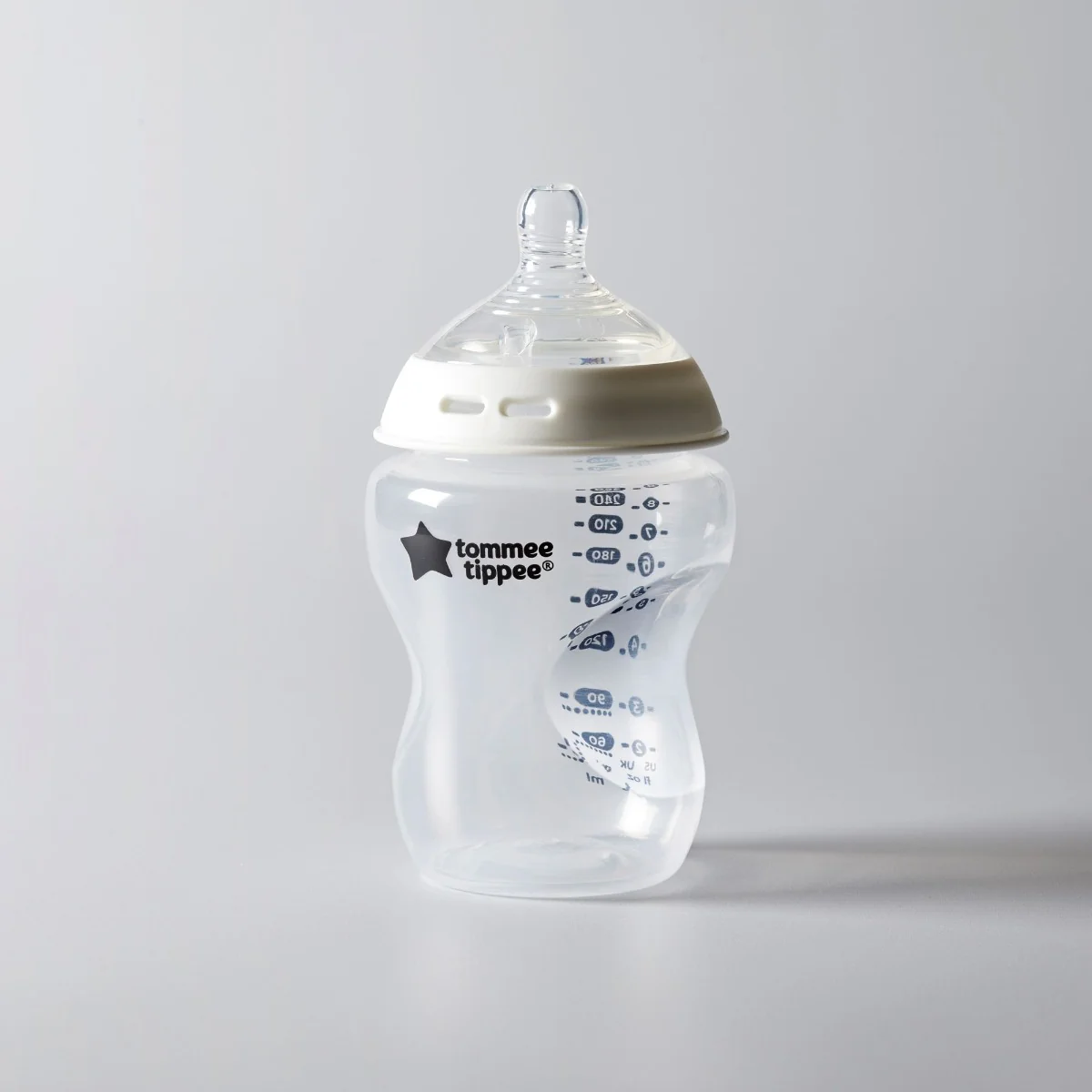 Tommee Tippee Natural Start Samosterilizačná Dojčenská Fľaša s ANTI-COLIC cumlíkom Stredný Prietok 340 ml 3m+