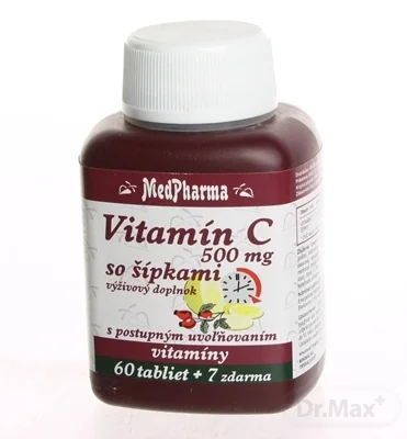 MedPharma VITAMÍN C 500MG so šípkami