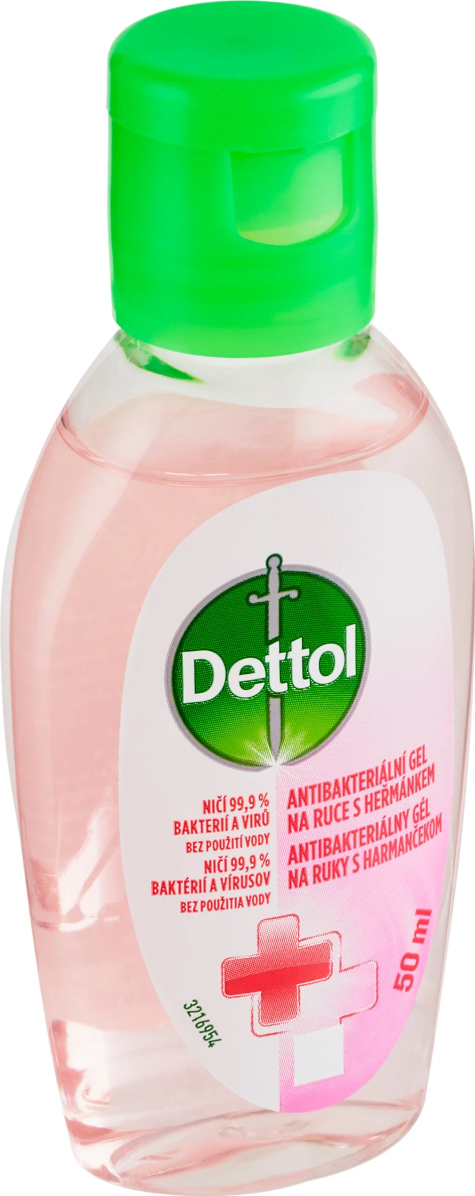 Dettol antibakteriálny gél na ruky s rumančekom 1×50 ml, ničí 99,9% baktérií a vírusov