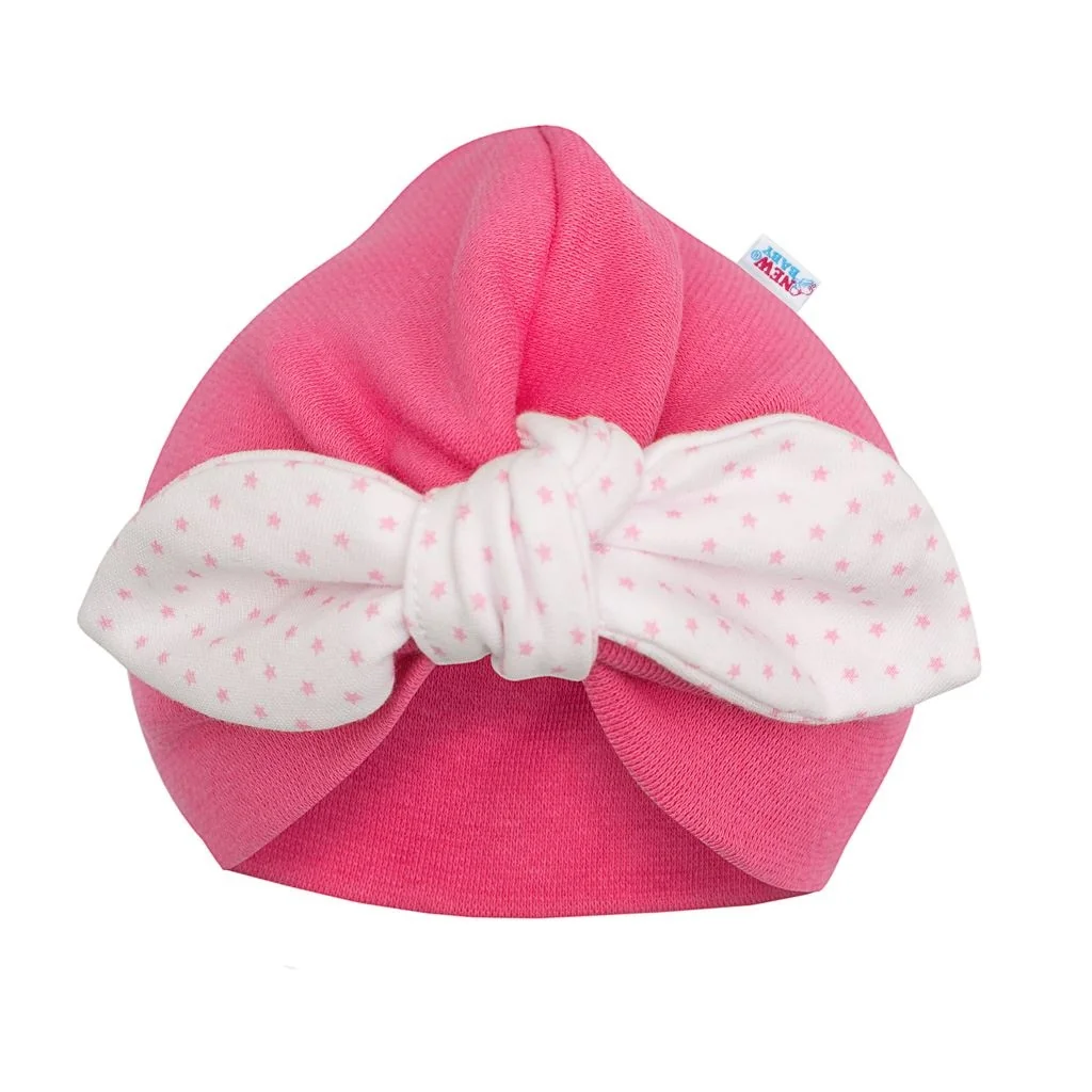 Dievčenská čiapočka turban New Baby For Girls dots 92 (18-24m), 