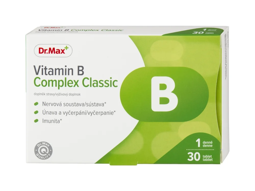 Dr. Max Vitamin B Complex Classic 1×30 tbl, výživový doplnok