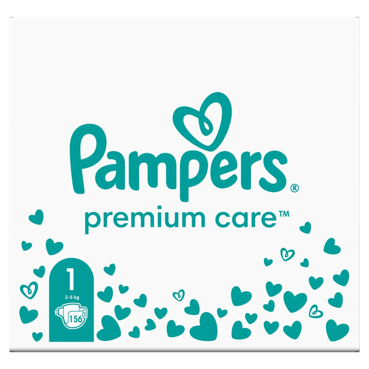 PAMPERS PREMIUM CARE VELKOST 1 2-5KG 156KS 1×156 ks, plienky vo veľkosti 1