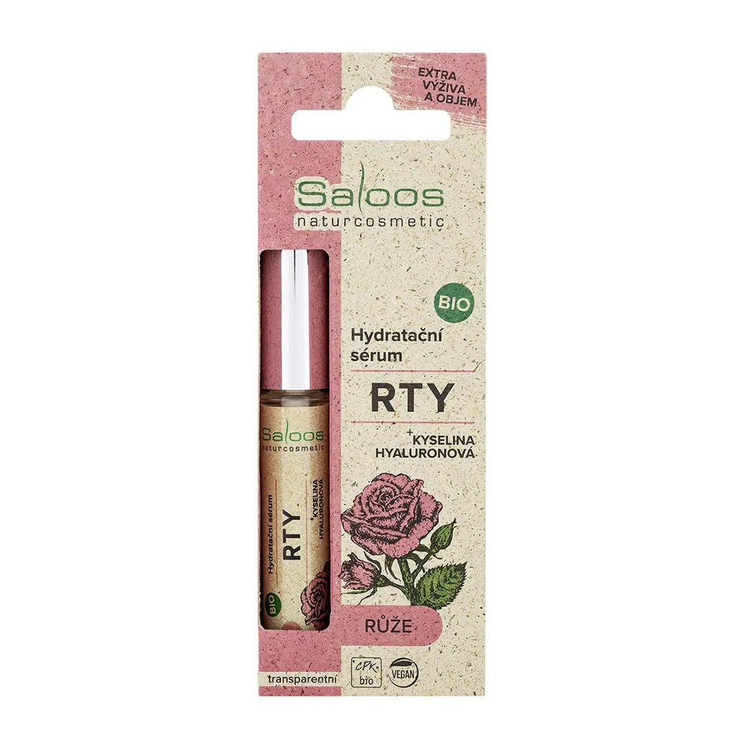 SALOOS Bio hydratačné sérum na pery-RUŽA 1×7 ml