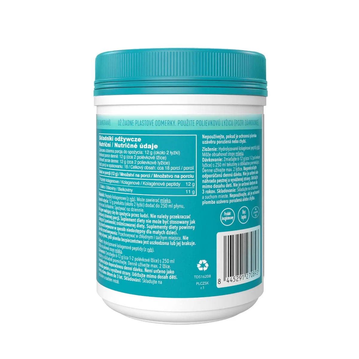 Vital Proteins Marine Collagen morský kolagén v prášku 221g 1×221 g, produkt s obsahom kolagénu