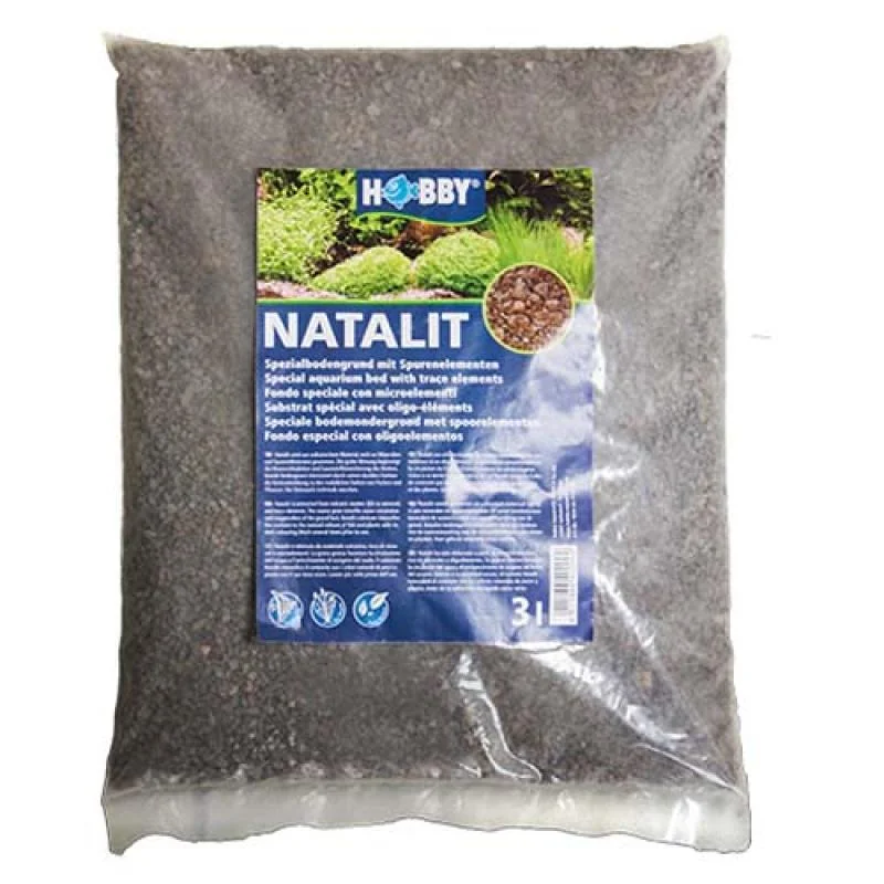 HOBBY Natalit gravel 3l, tmavé dno z lávy 