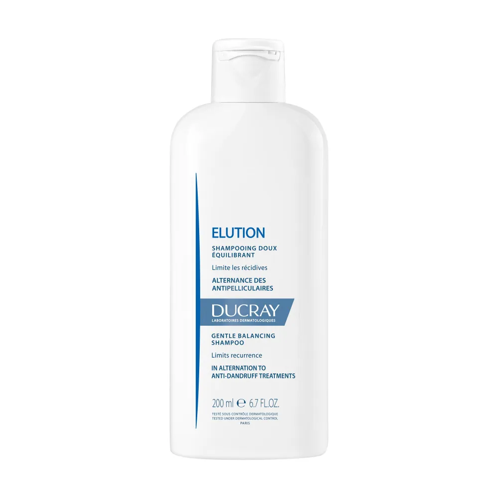 DUCRAY Elution Šampón navracajúci rovnováhu vlasovej pokožky 1×200 ml, šampón navracajúci rovnováhu vlasovej pokožke