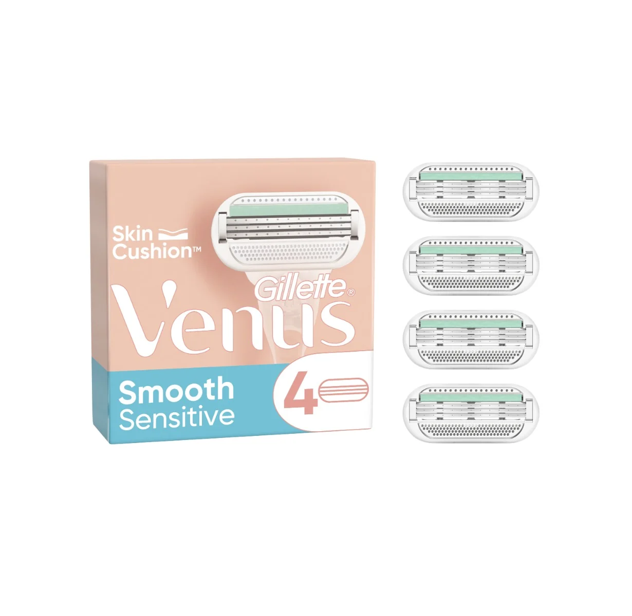 Venus Sensitive Smooth 4NH 1×4 ks, náhradné hlavice